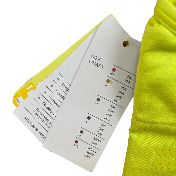 All in Motion Neon Racer Back Sports Bra Women’s size XS - Picture 3 of 4